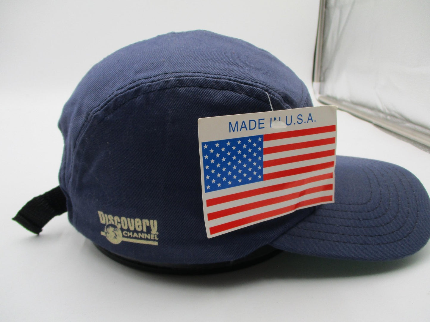 Vintage Discovery Channel Wings Hat Cap Strap Back Mens One Size Blue USA4