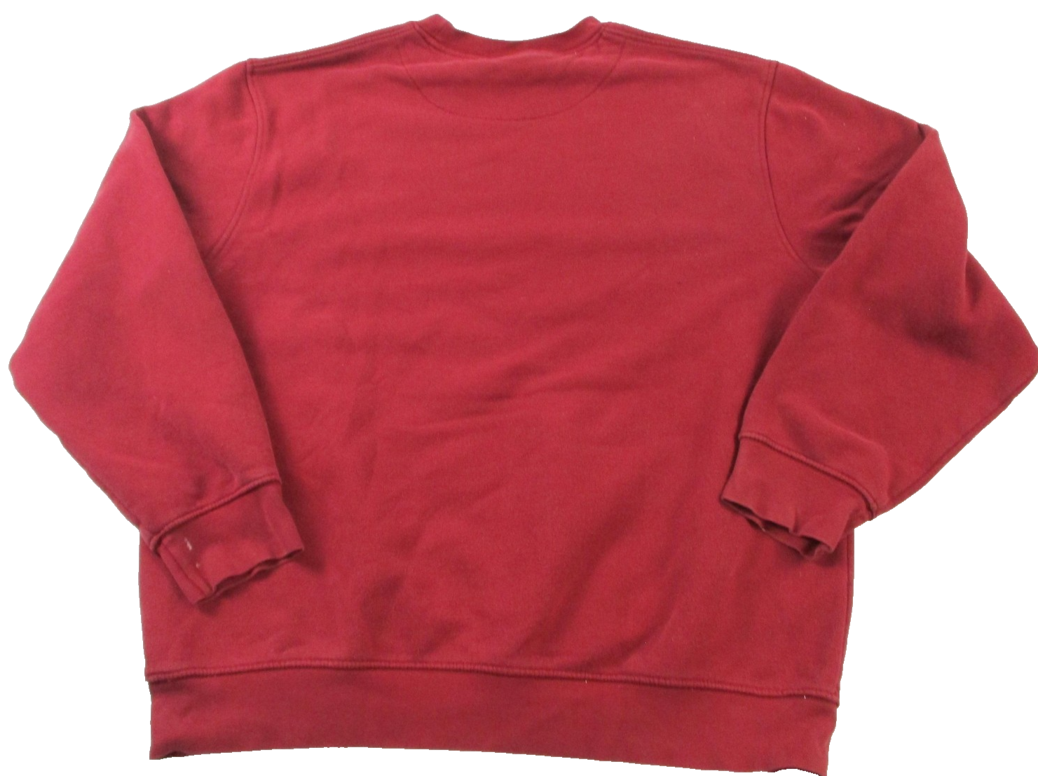 Nike Sweatshirt Mens Large Red Fleece Pullover Crewneck Small Swoosh Logo 16201
