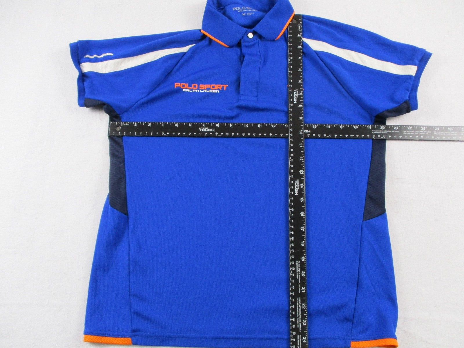 Polo Sport Ralph Lauren Polo Shirt Mens Medium Blue Thermovent Mesh Performance8