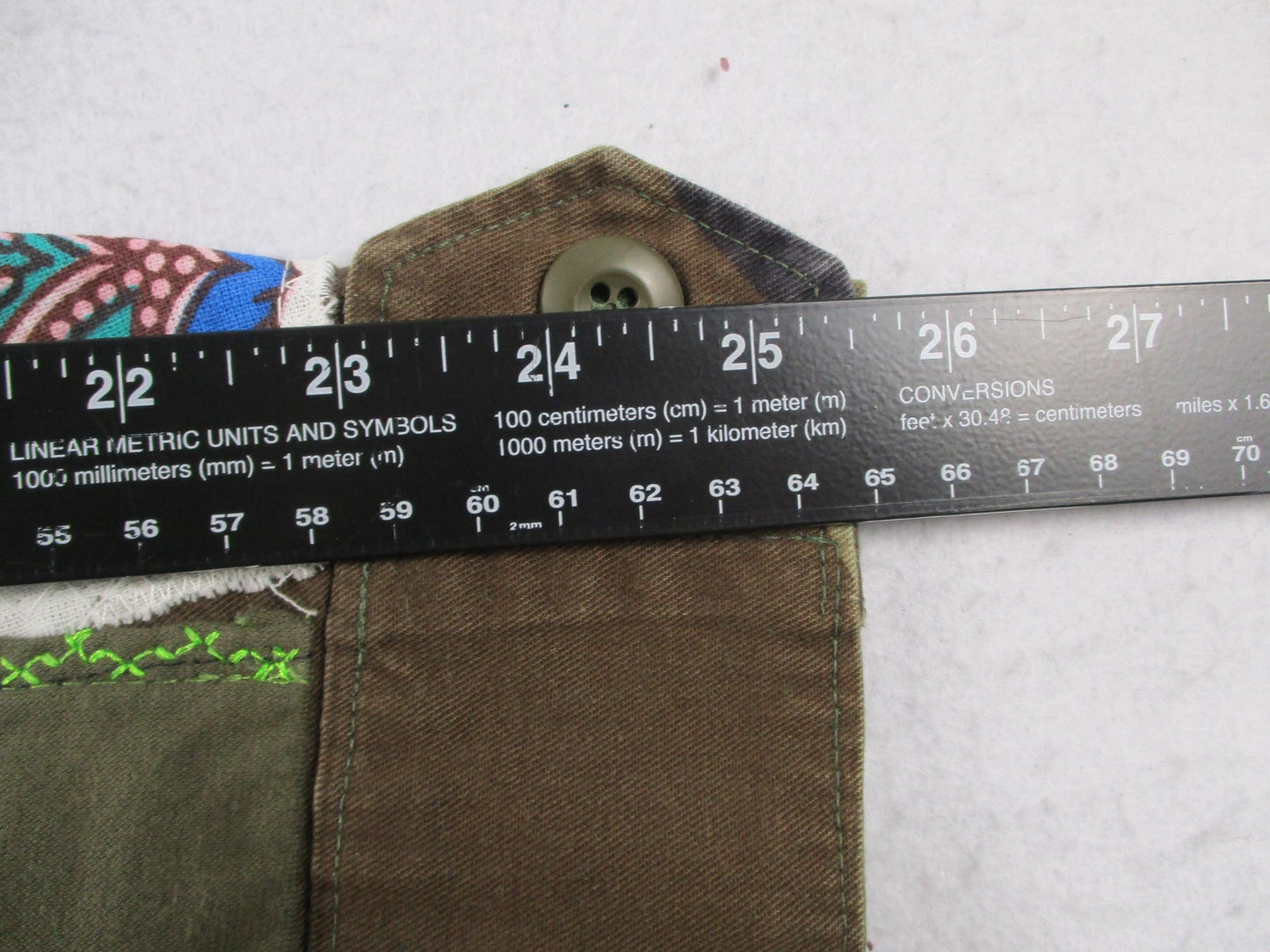 Aboves Garden Custom Jacket Mens XLT Green Camo Military Skull Dragon Patchwork17