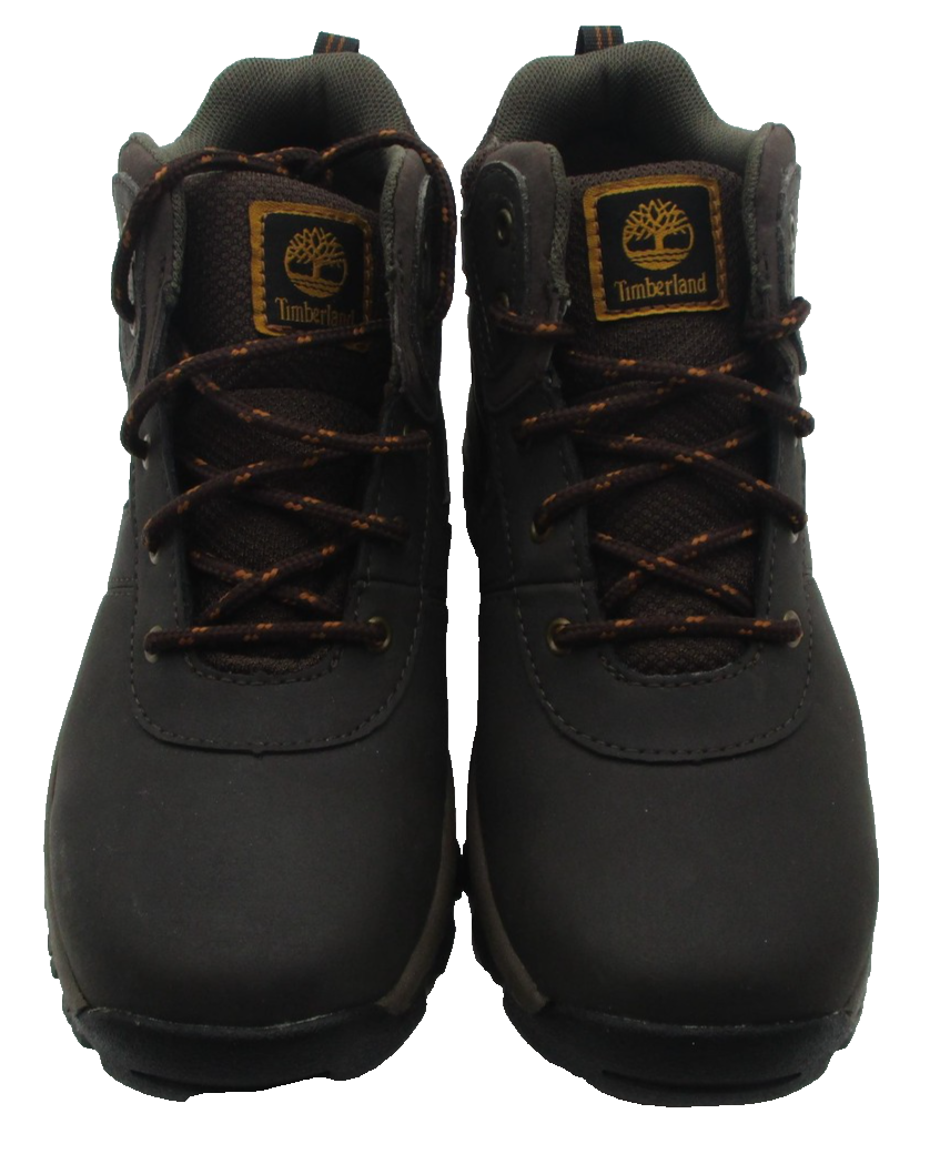 Timberland Boots Boys Sz 2 Brown Waterproof Leather Hiking Snow Trail A16I3 1C15