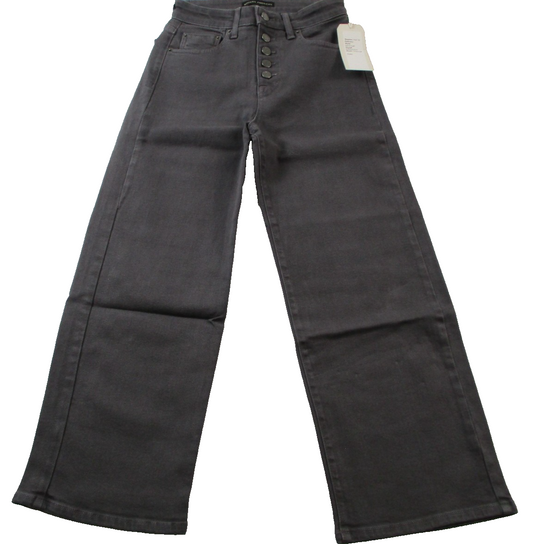 Modern American Savannah Jeans Womens 29 Gray High Rise Wide Leg Charcoal 14740