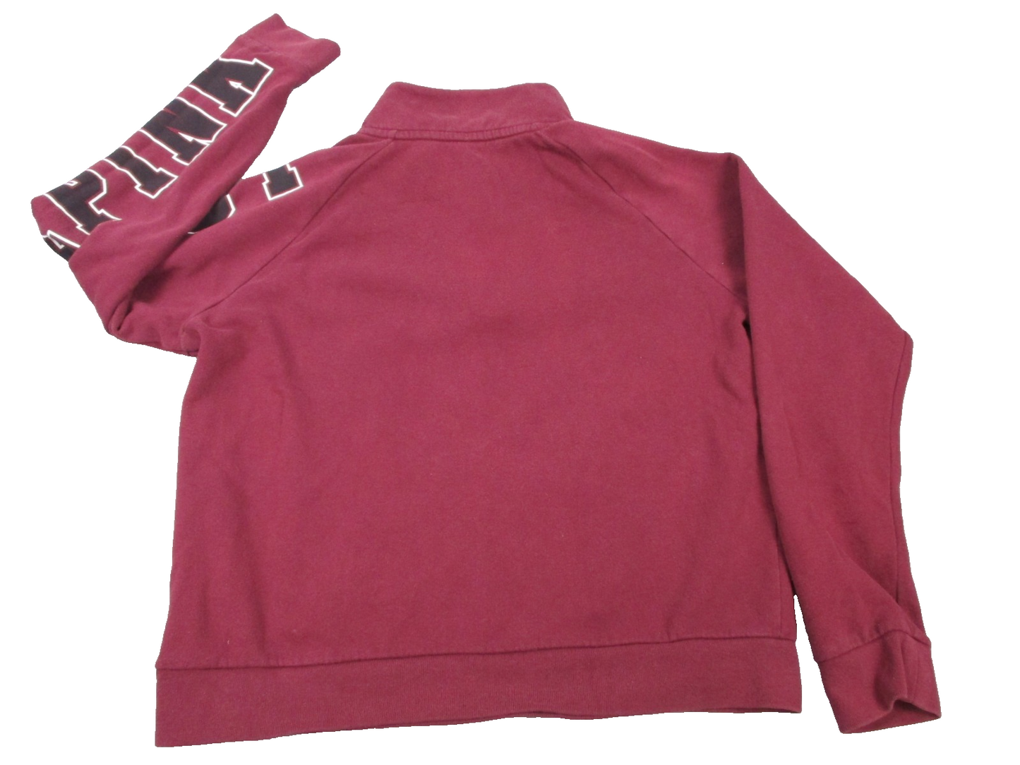 Victoria’s Secret PINK Half Zip Pullover Sweatshirt Maroon Women’s Large