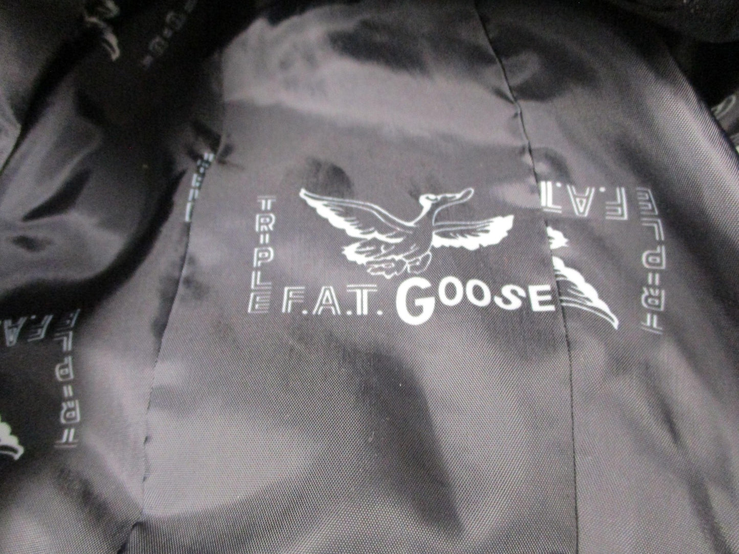 Triple F.A.T. Goose Vest Mens Medium Hooded Puffer Colorblock Quilted Zip3