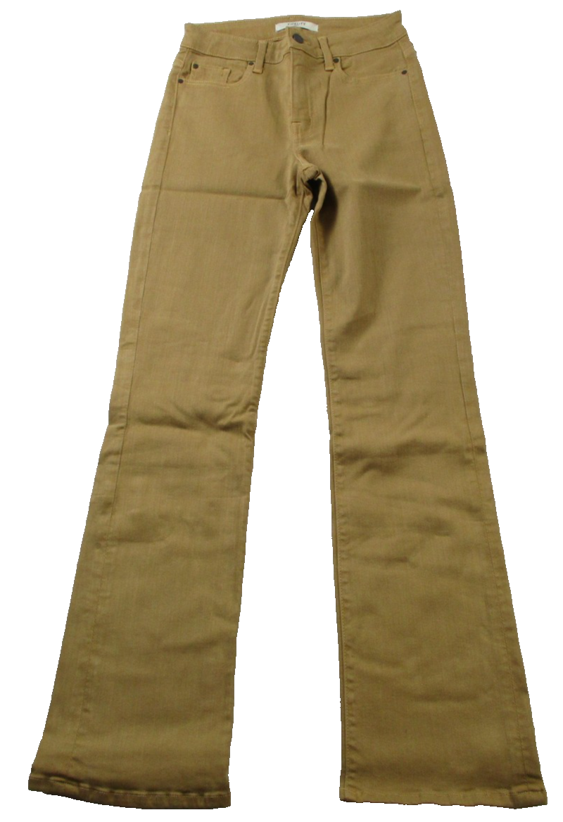 Fidelity Denim Lily Jeans Womens 26 Brown Caramel High Rise Bootcut New 14420