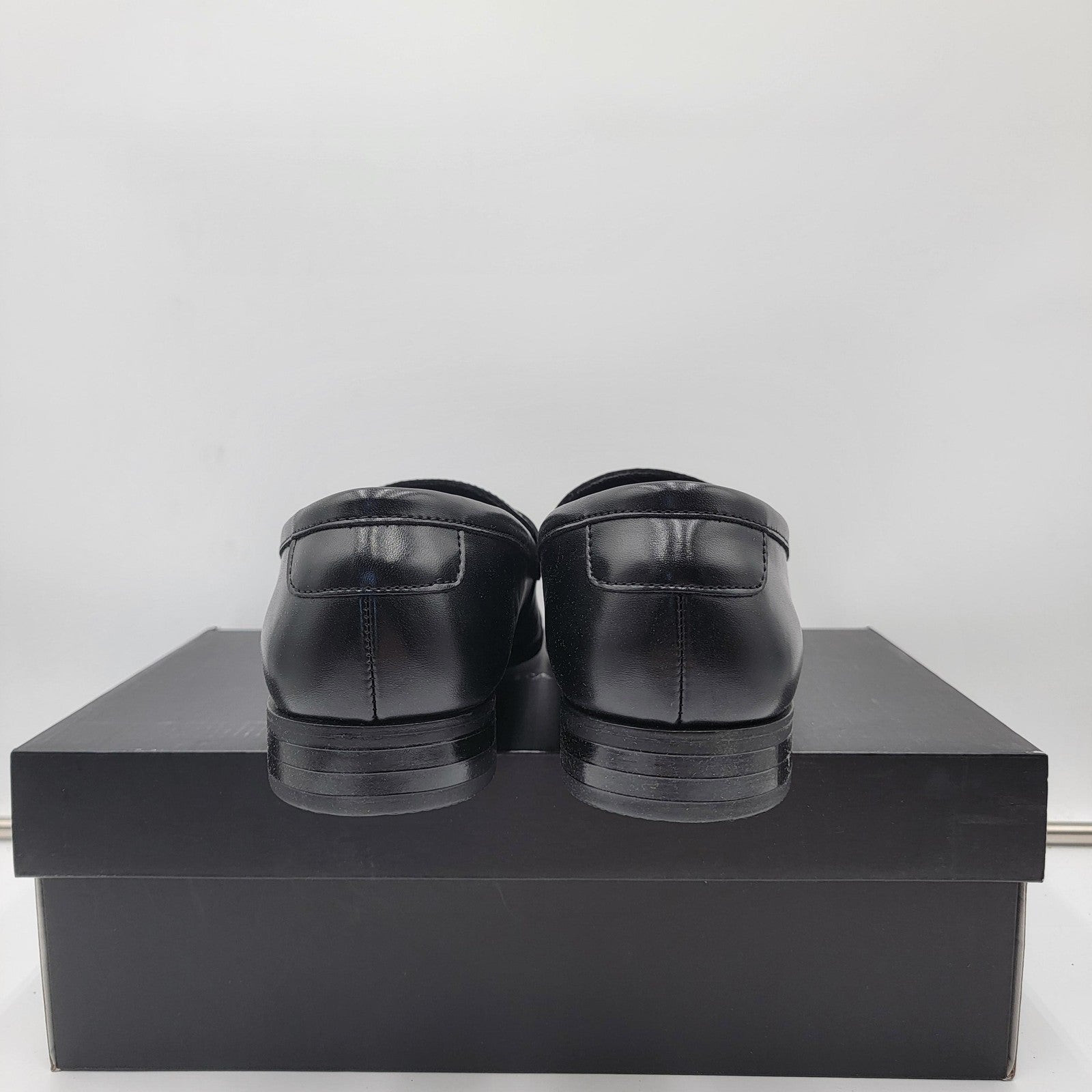 Alfani Penny Loafer Shoes Mens Size 10.5 Black Memory Foam Dress Slip On New3