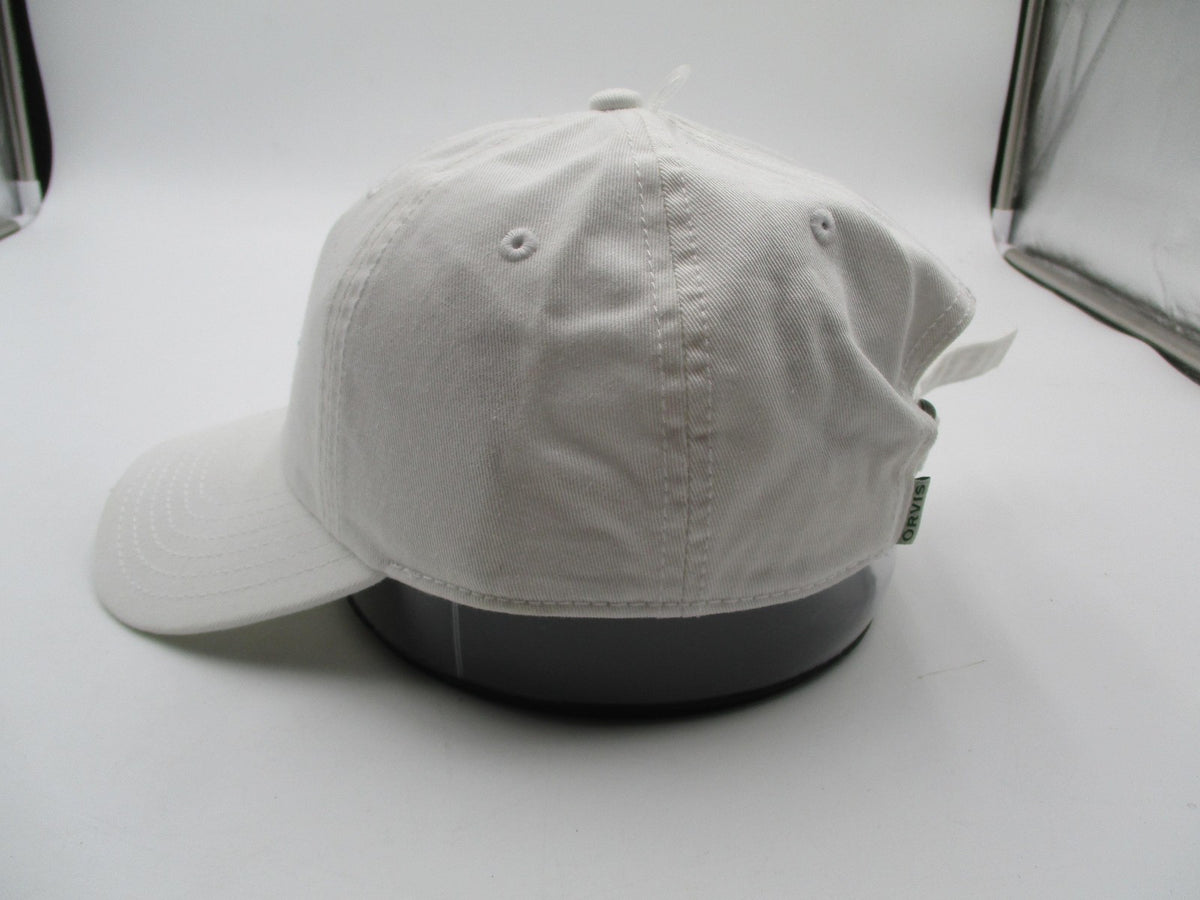 Orvis Hat Cap Strap Back Mens One Size White Paw Print Dog Baseball Cotton Twill4