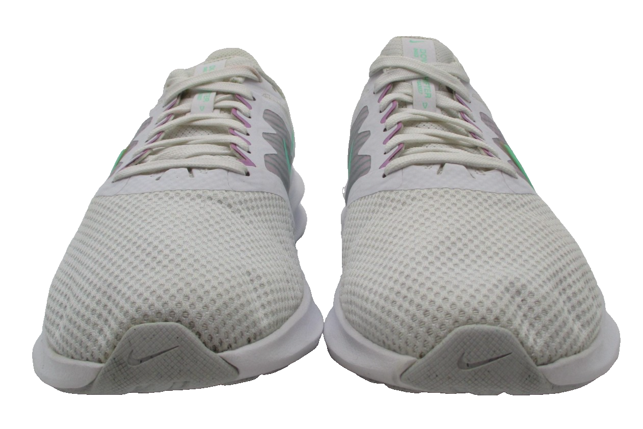 Nike Downshifter Shoes Womens Size 10 White Teal Running Sneakers CW3413101 1T54