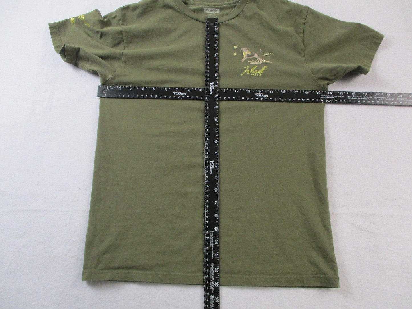 Stance Ishod Wair Real Skateboards Shirt Mens Medium Green Dog Graphic Tee 15575
