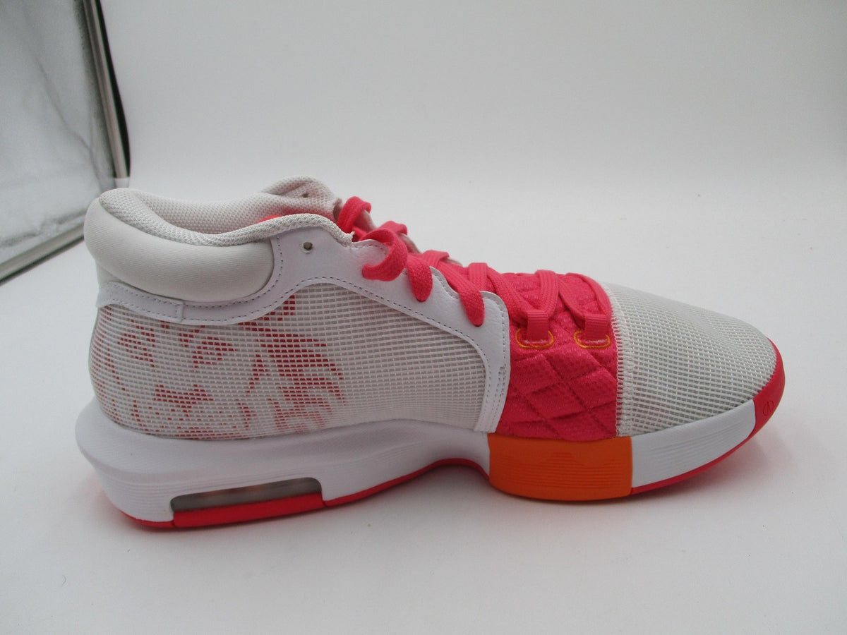 Nike LeBron Shoes Mens Size 11.5 White Pink Mid Top Basketball FB2239-10410