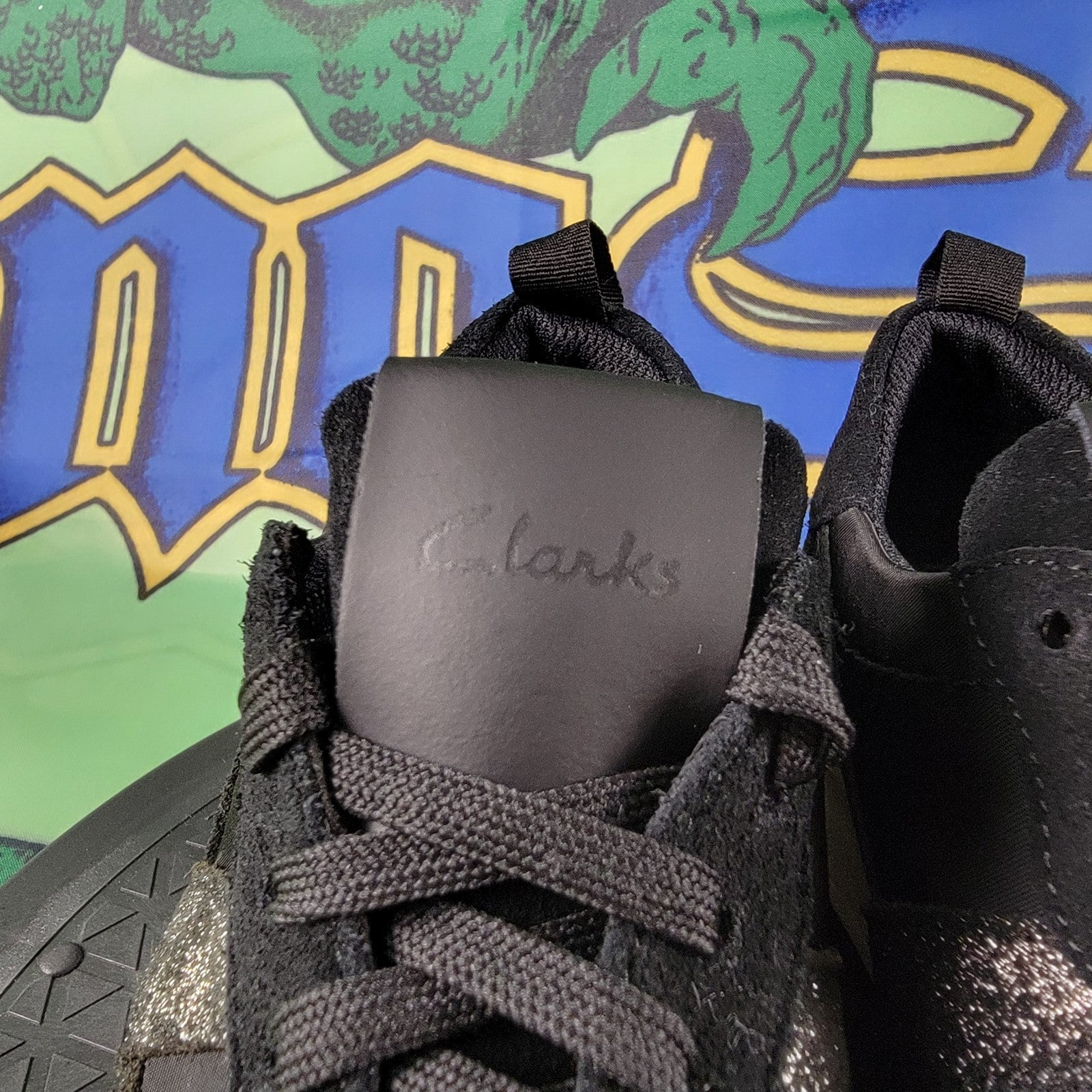 Clarks DashLite Jazz Women’s Size 7 Black Combi Sneakers 261690514 PreOwned 0344