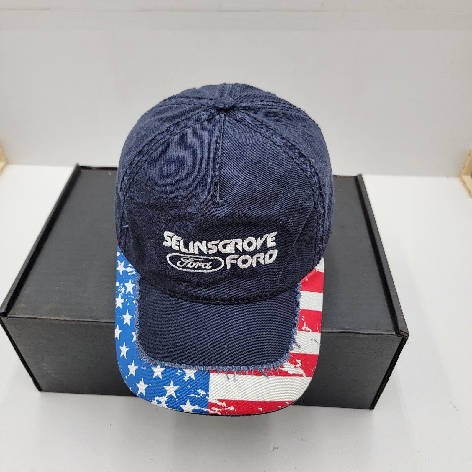 Selinsgrove Ford Hat Cap Strap Back American Flag Embroidered Otto Men Patriotic1