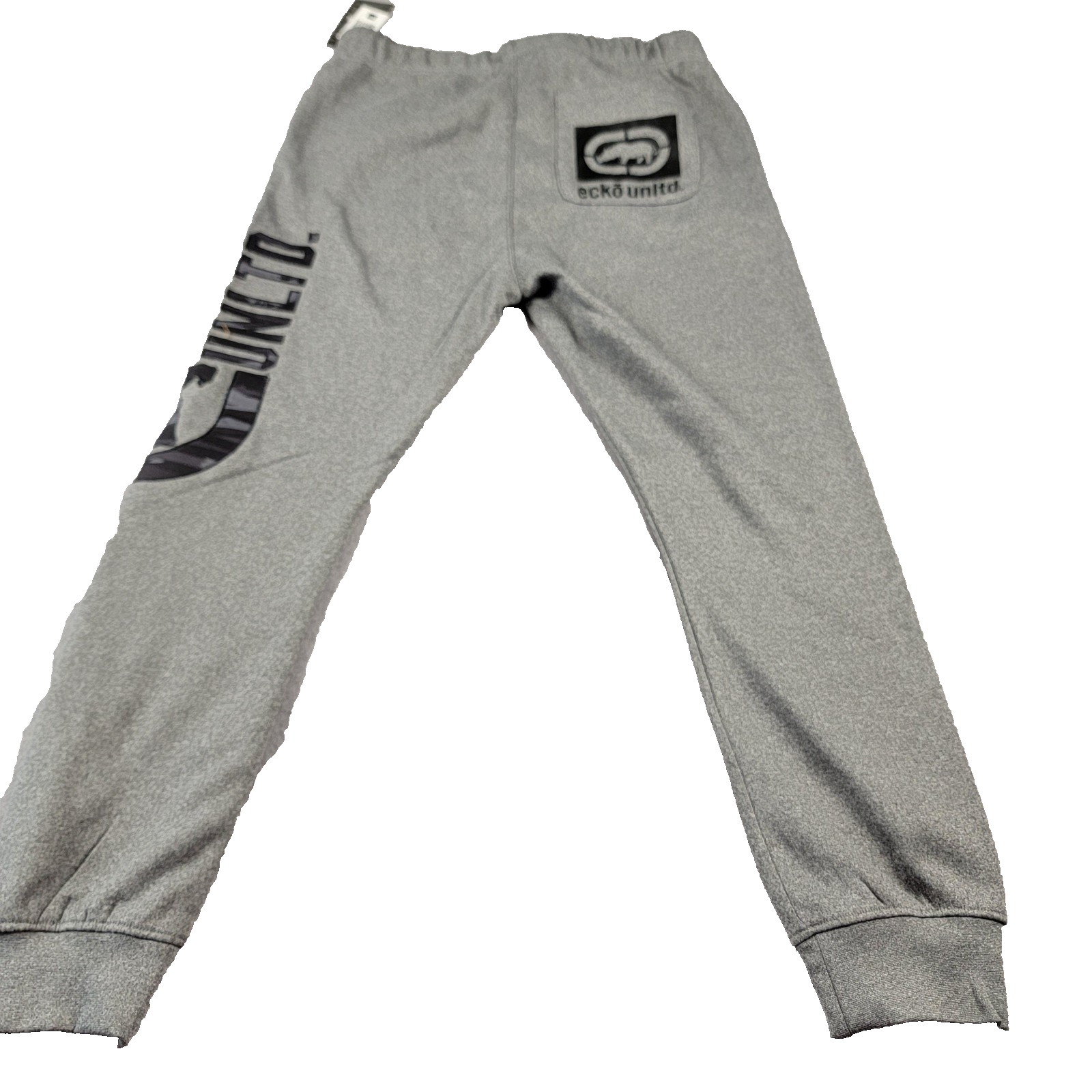 Ecko Unltd Pants Mens Medium Joggers 2 pr Bundle Black Gray Marled Camo New 9064