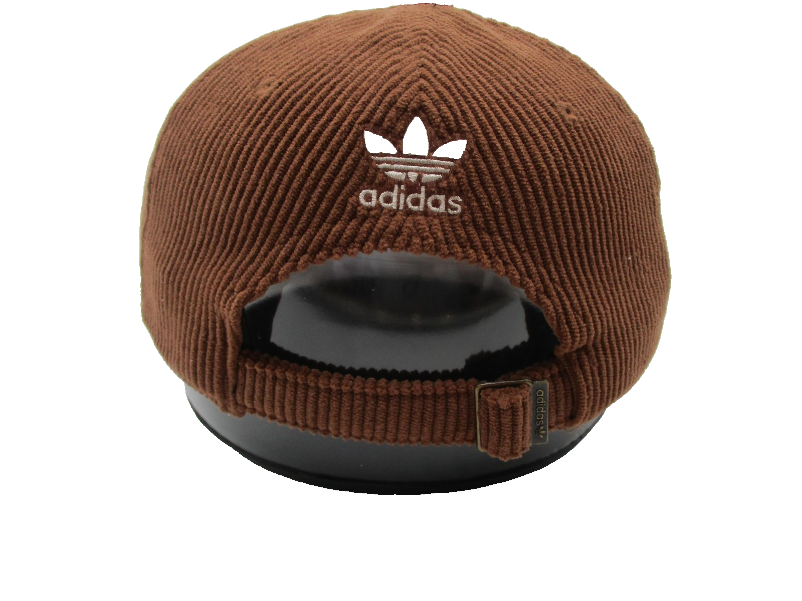 Adidas Hat Cap Strap Back Brown Corduroy Originals Trefoil Mens One Size4