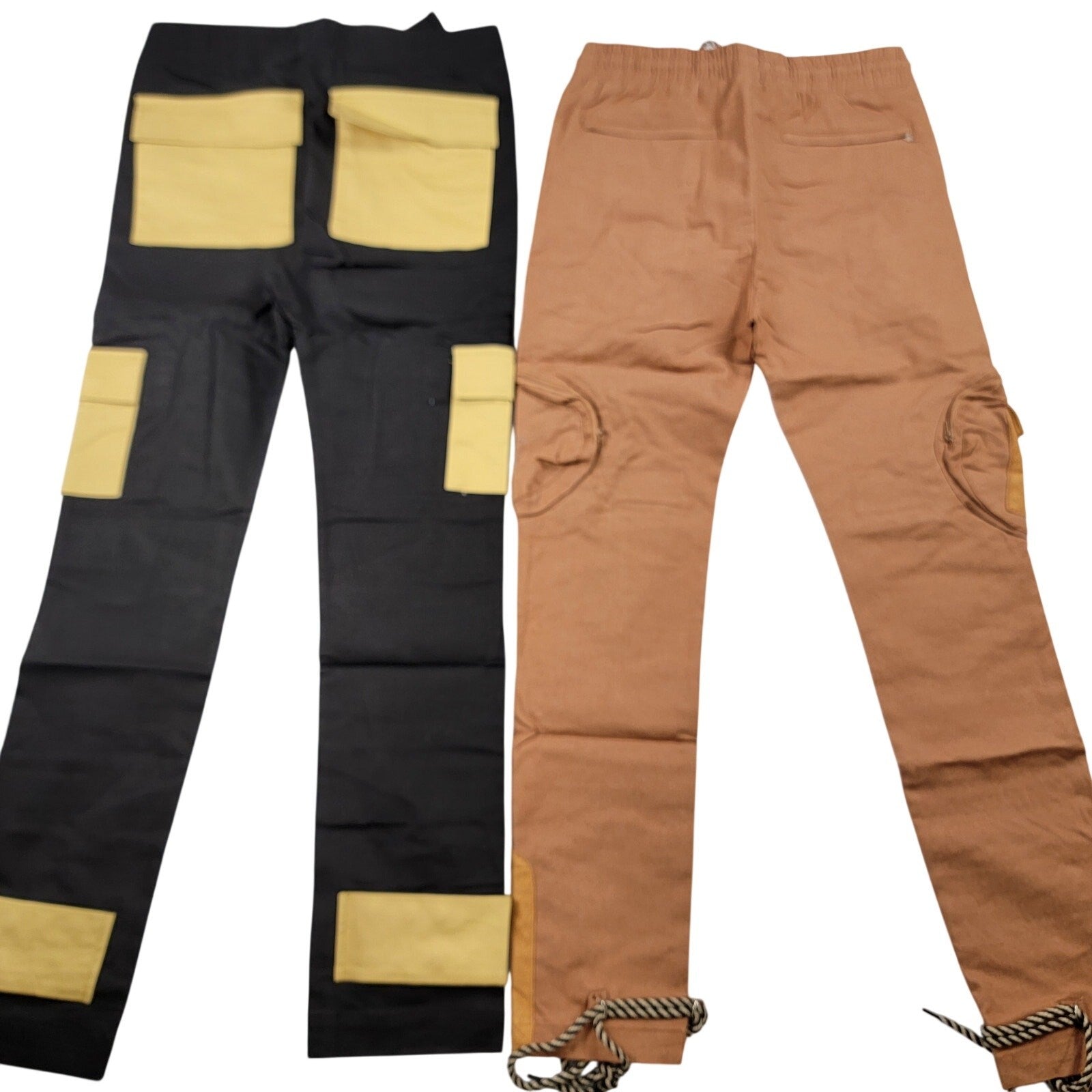 The Hideout Clothing Cargo Pants Bundle Size S Black Brown NWT Limited