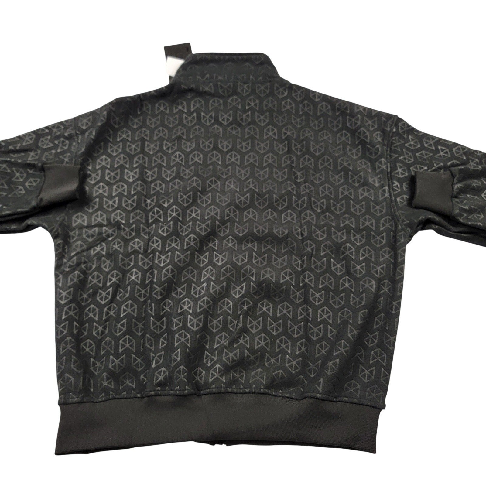 Rawgear Black Geometric Pattern Full Zip Jacket Mens Medium New With Tags