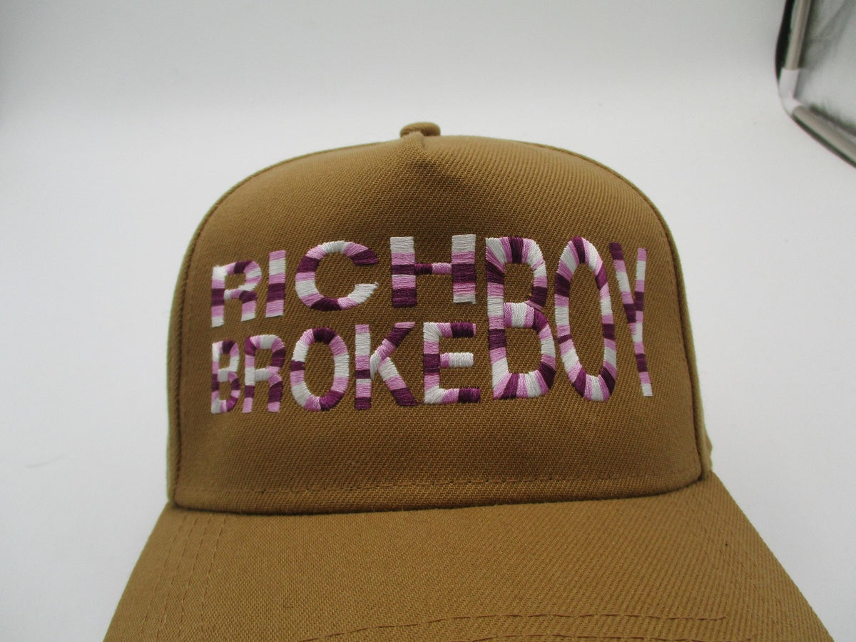 Crowns By Lids Hat Cap Snap Back Mens One Size Rich Boy Broke Boy Embroidered1