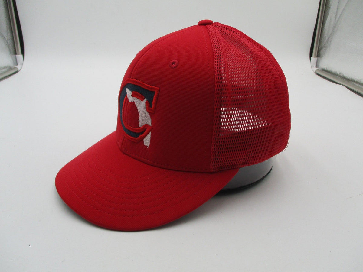 Richardson Hat Cap Fitted Men S/M Red Cincinatti Spring Training Trucker PTS 20M3