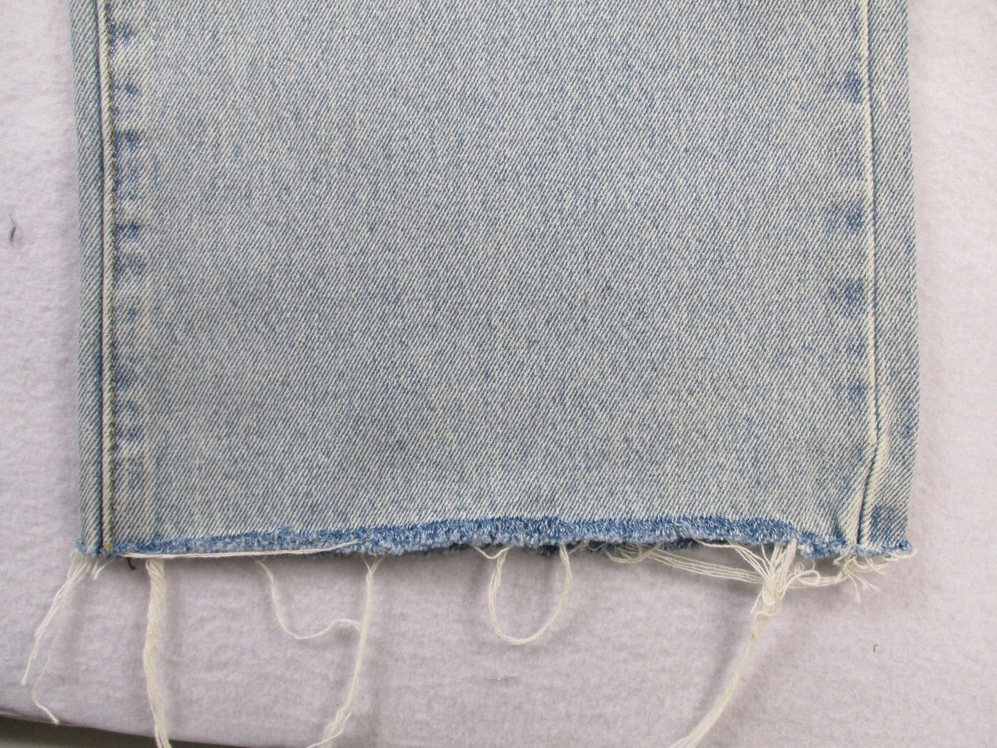 Modern American Rexford Jeans Womens 26 Blue Straight Distressed Frayed Hem 14713
