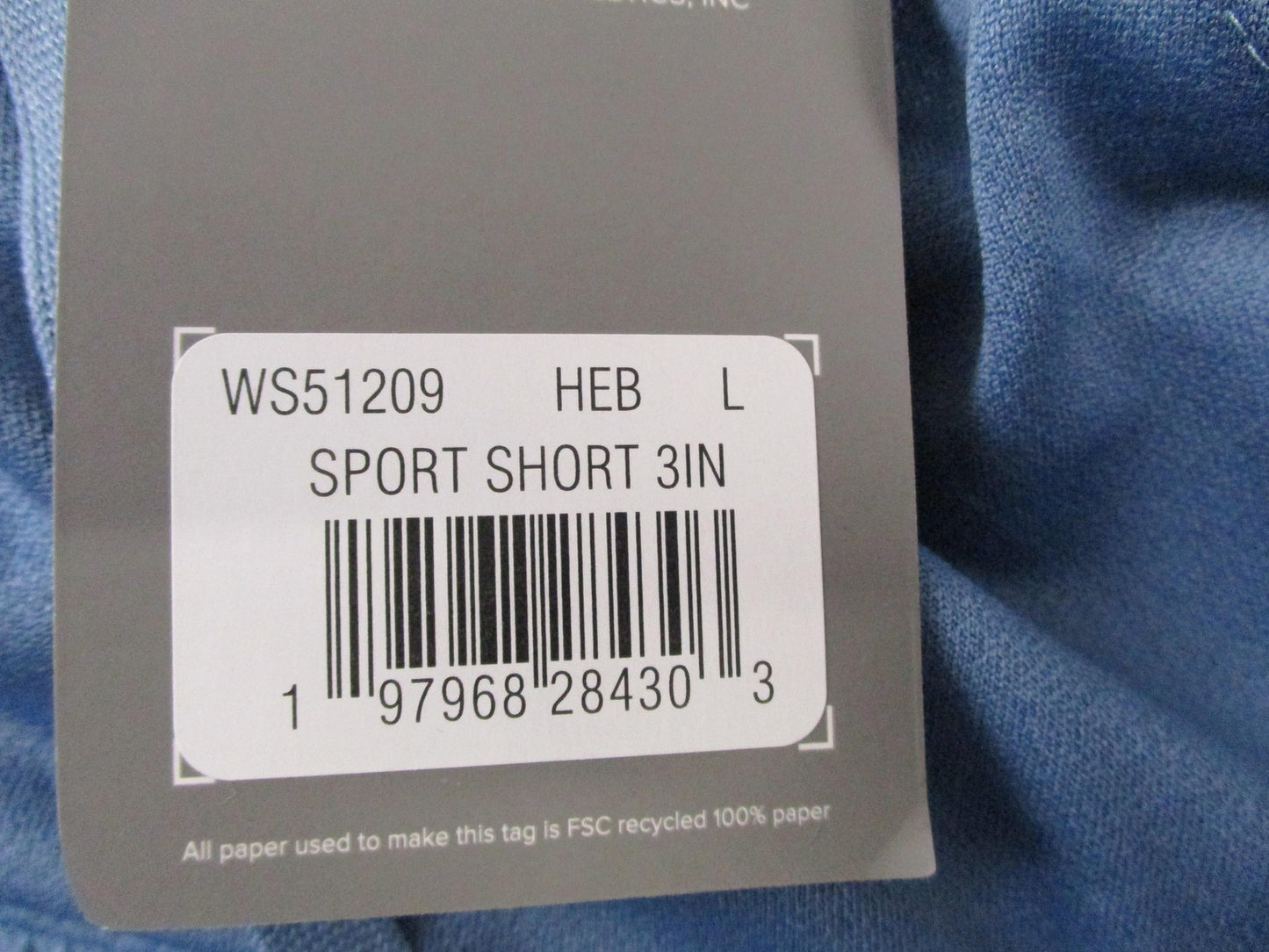 New Balance Sport Short 3IN Shorts Womens L Blue Running Athletic WS51209