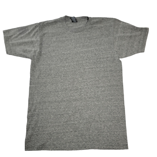 Optima Shirt Mens Medium Gray Snowflake Crewneck Short Sleeve Basic Casual T 6460