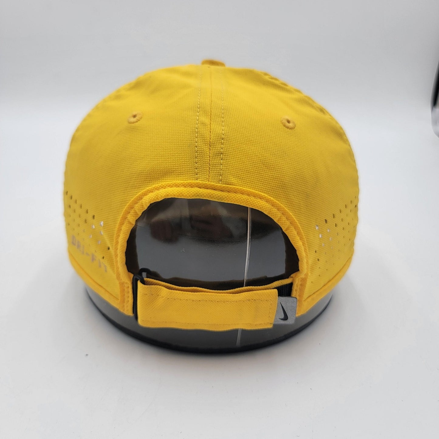 Michigan Wolverines Hat Cap Strap Back Yellow NCAA Football Dri Fit Nike Mens3