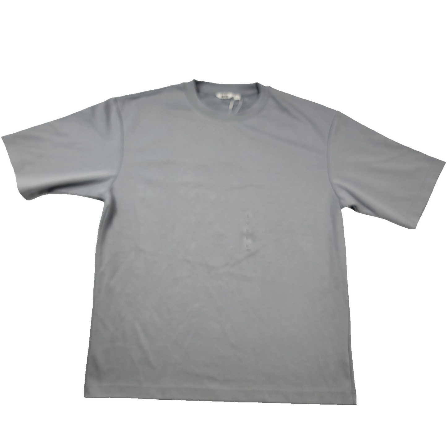 Uniqlo U Airism Cotton Oversized TShirt Gray Blue Size L Men’s Crew Neck 11640