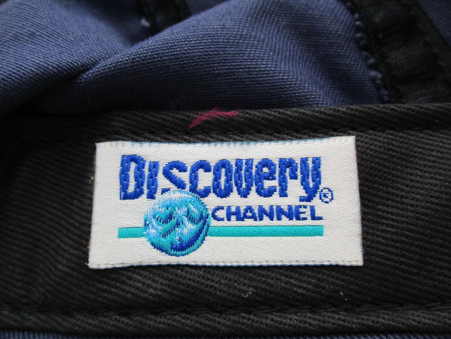 Vintage Discovery Channel Wings Hat Cap Strap Back Mens One Size Blue USA7