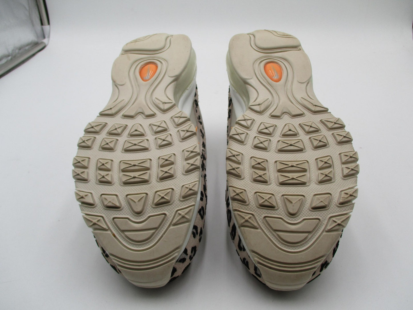 Nike Air Max 97 Shoes Womens Size 6.5 Beige Leopard Print Sneakers CW5595-0018