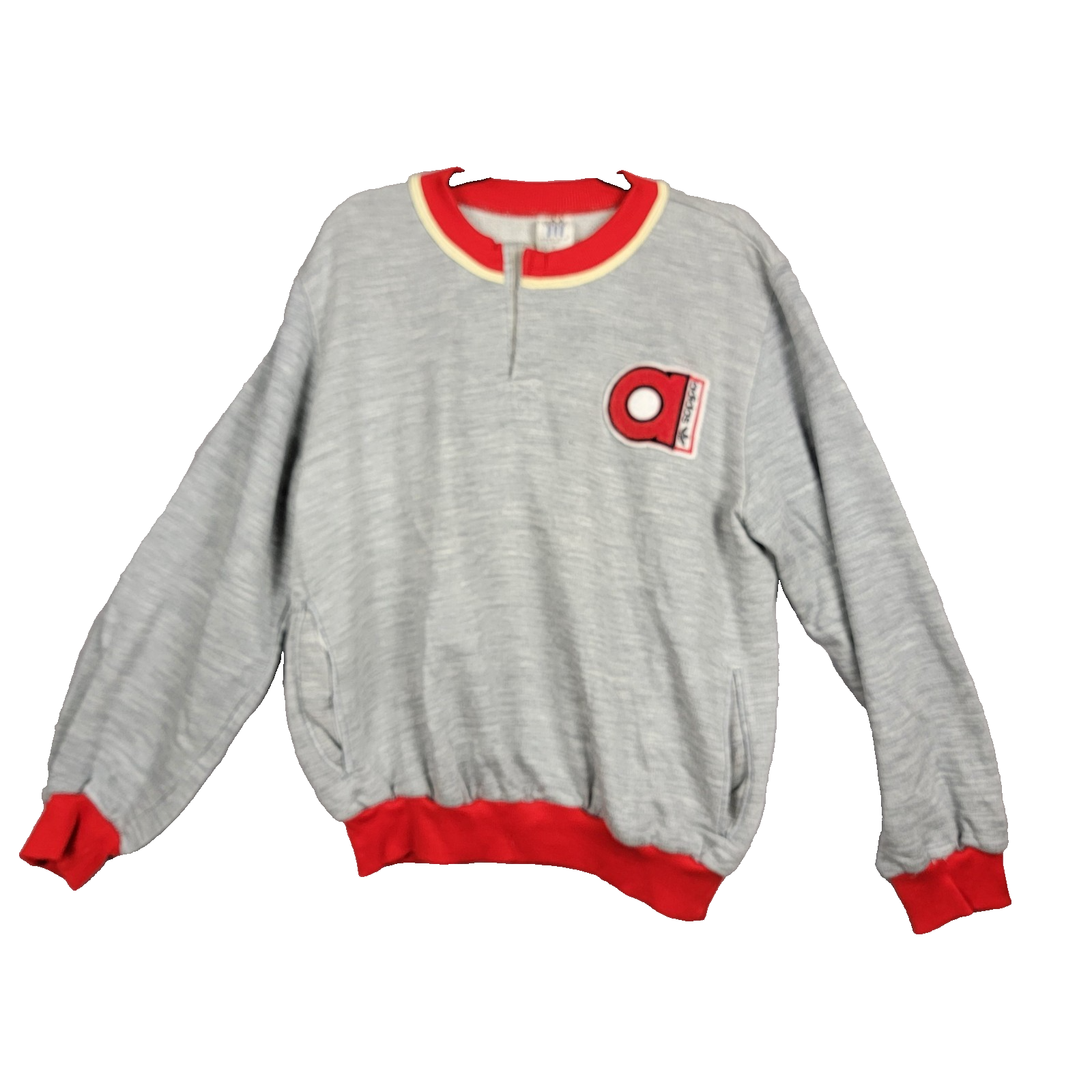 Vintage adidas Argentina Tracksuit Grey Red Logo Sweatshirt & Joggers Sz L