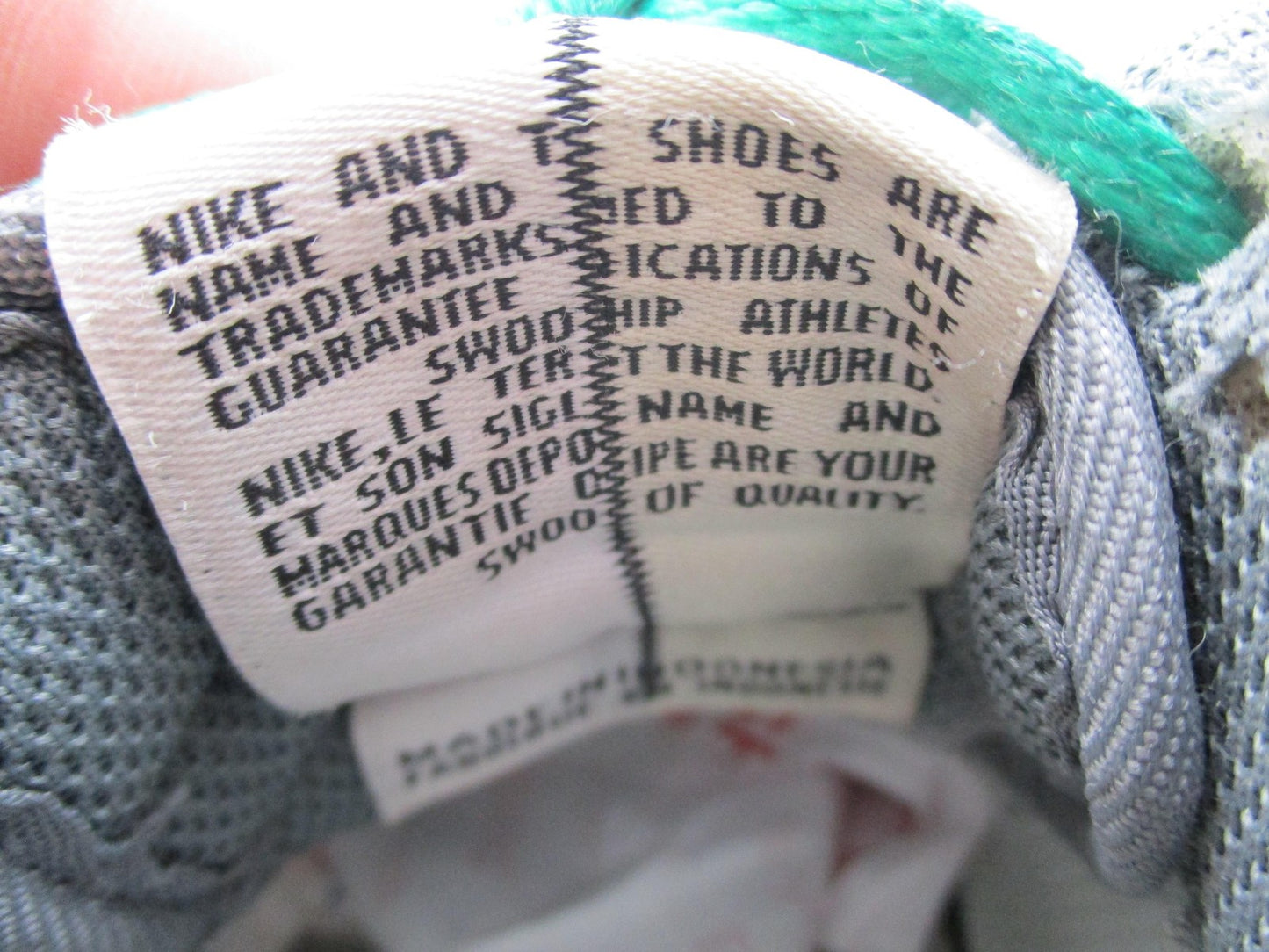Nike Air Force 1 Low Shoes Youth Size 6Y Gray Green Blue Sneakers FB9035-00117