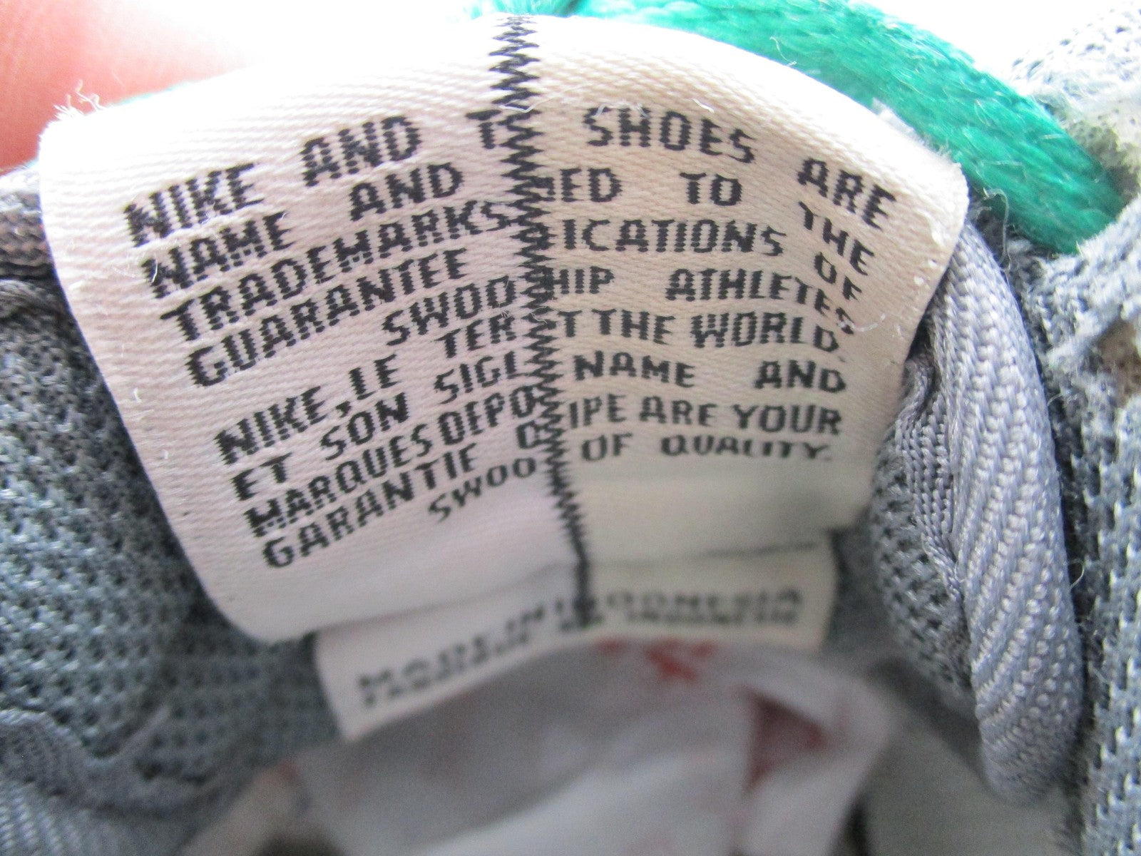 Nike Air Force 1 Low Shoes Youth Size 6Y Gray Green Blue Sneakers FB9035-00117