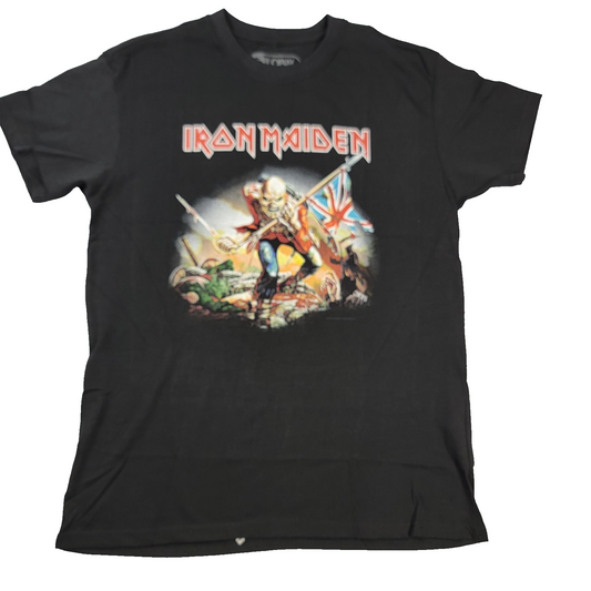 Iron Maiden TShirt Large Black The Trooper Eddie Graphic Band Tee 2022 Rock 11600