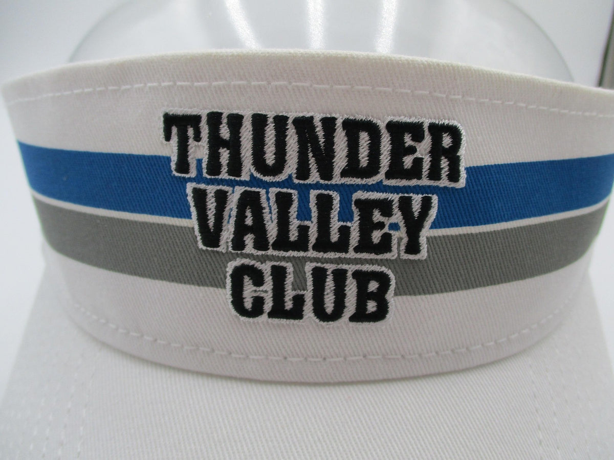 Thunder Valley Club Hat Cap Visor One Size White NHRA Drag Racing Mens SMI 20211
