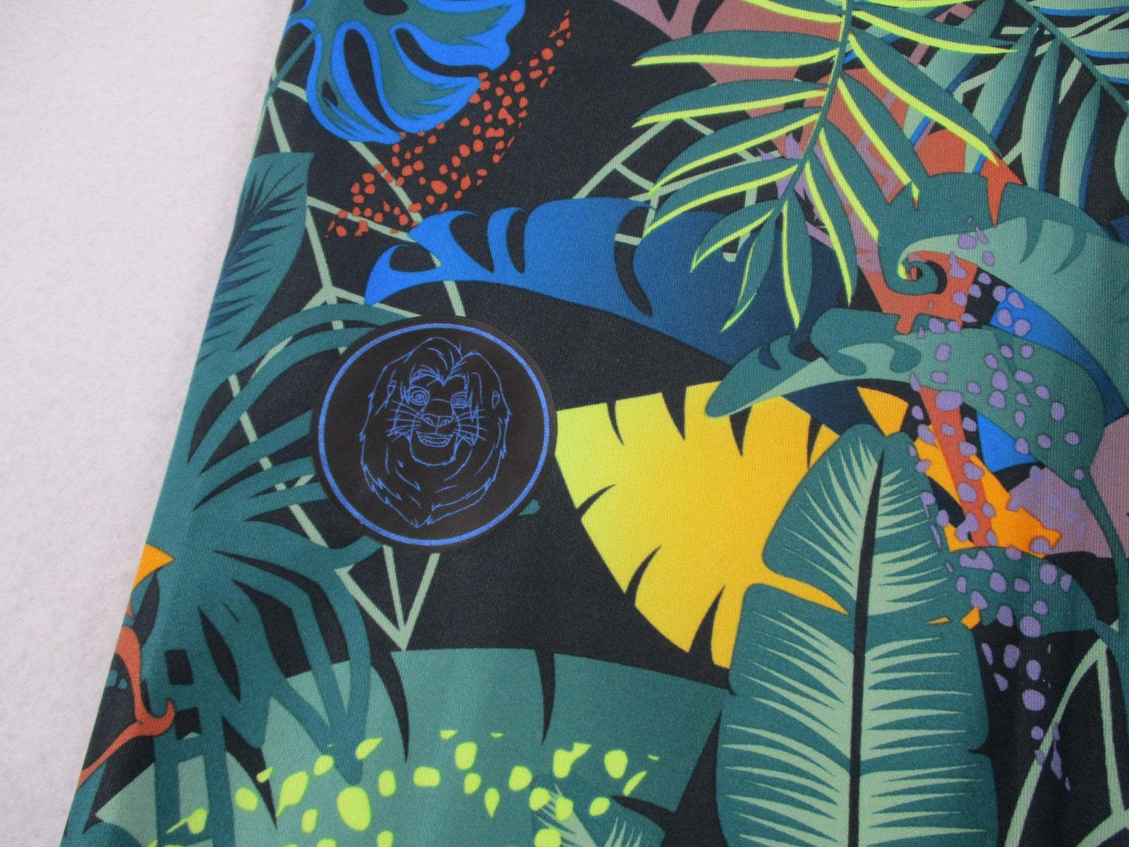Adidas Disney AEROREADY Leggings Kids Size 1416 Multicolor Jungle Print