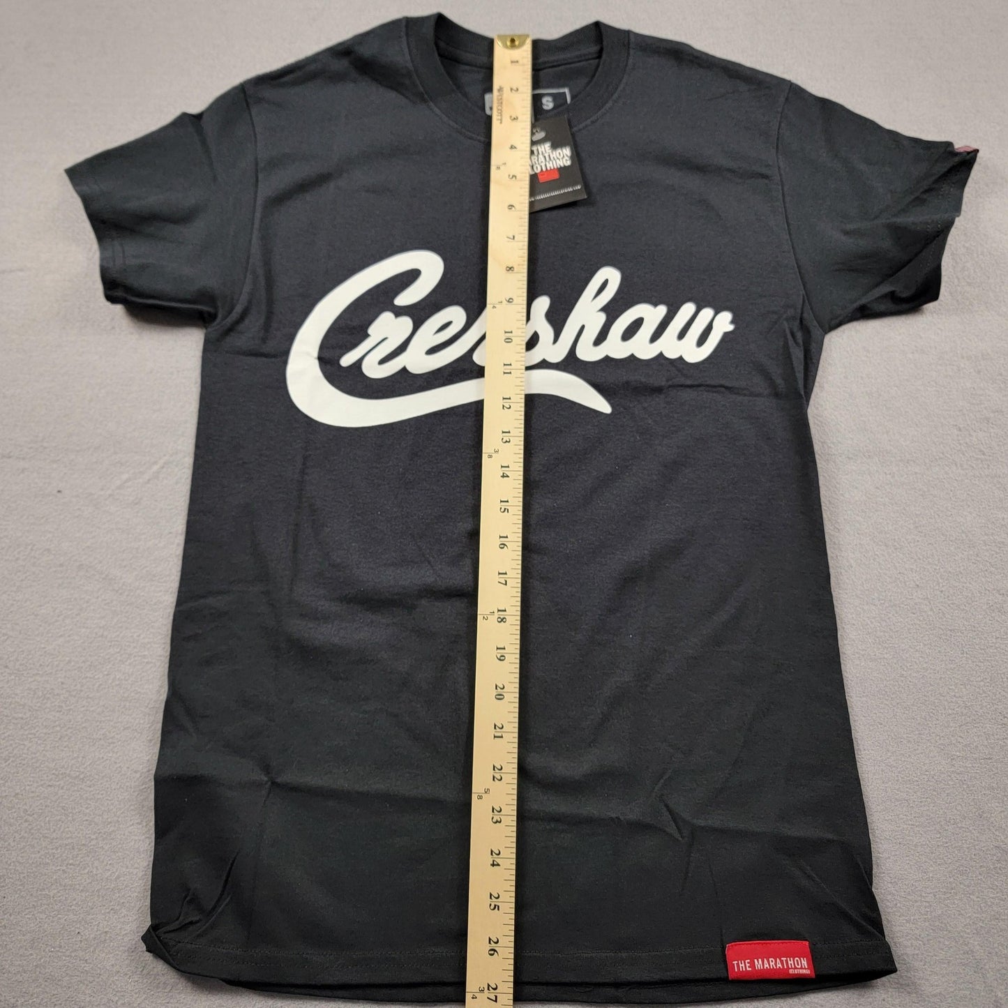The Marathon Clothing Crenshaw Shirt Mens Small Black Graphic Tee TMC Crewneck5