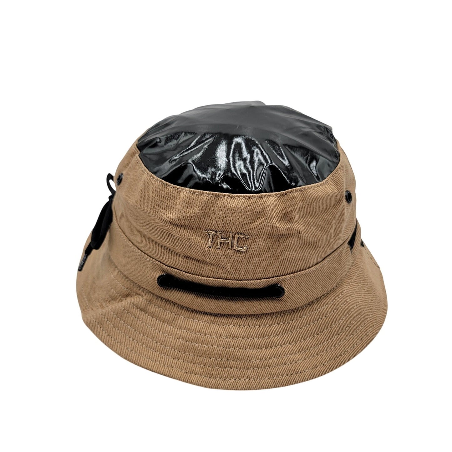 The Hideout Clothing THC Bucket Hat Tan Black Vinyl Top Limited Edition 150 Made0