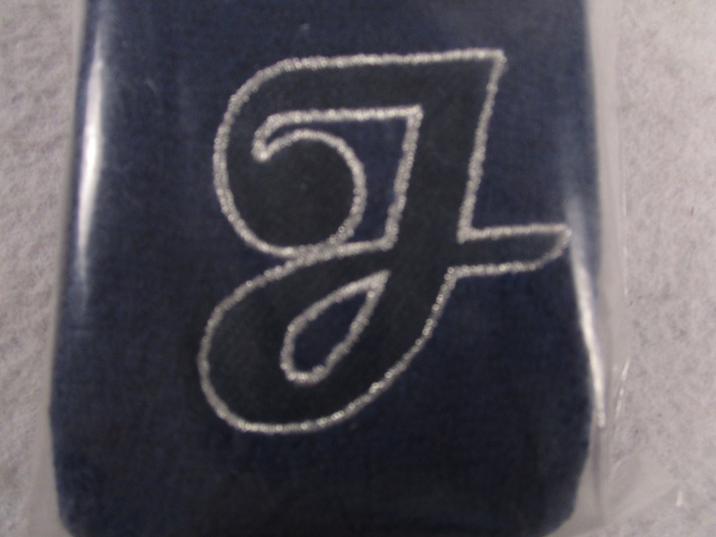Air Jordan Script Logo Wristbands Navy Silver Vintage NWT Deadstock 5912451