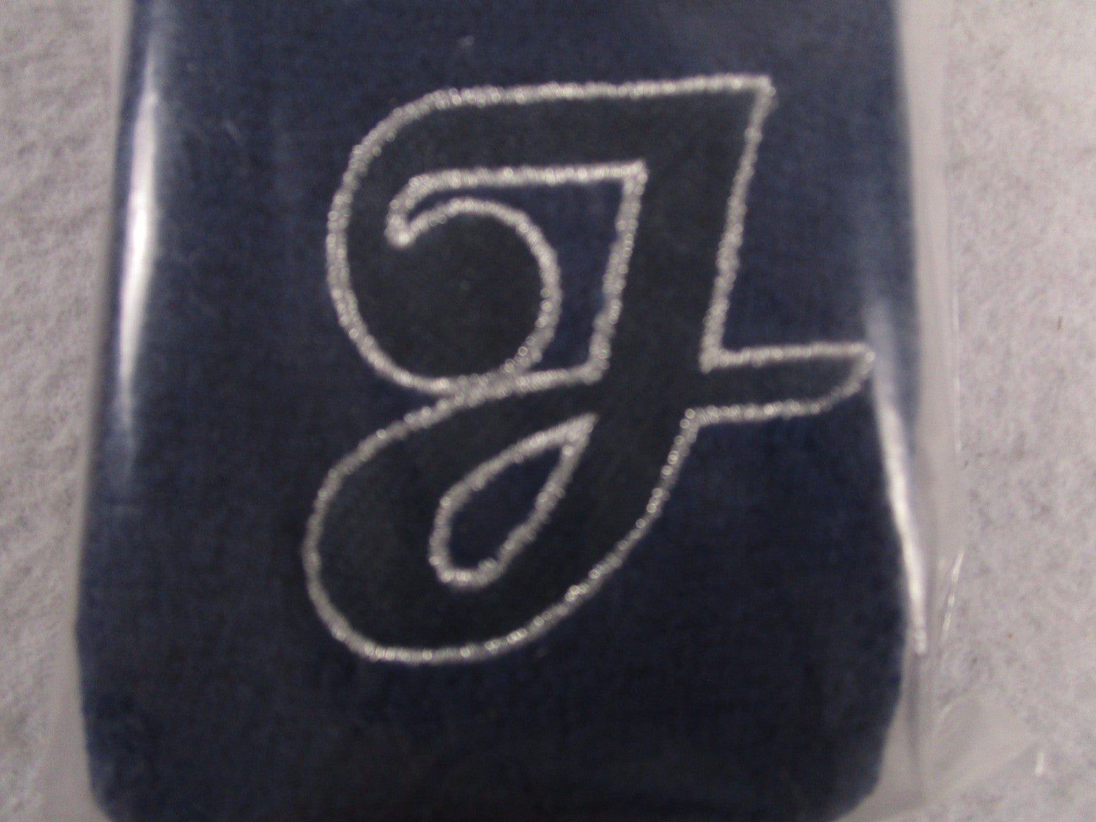 Air Jordan Script Logo Wristbands Navy Silver Vintage NWT Deadstock 5912451