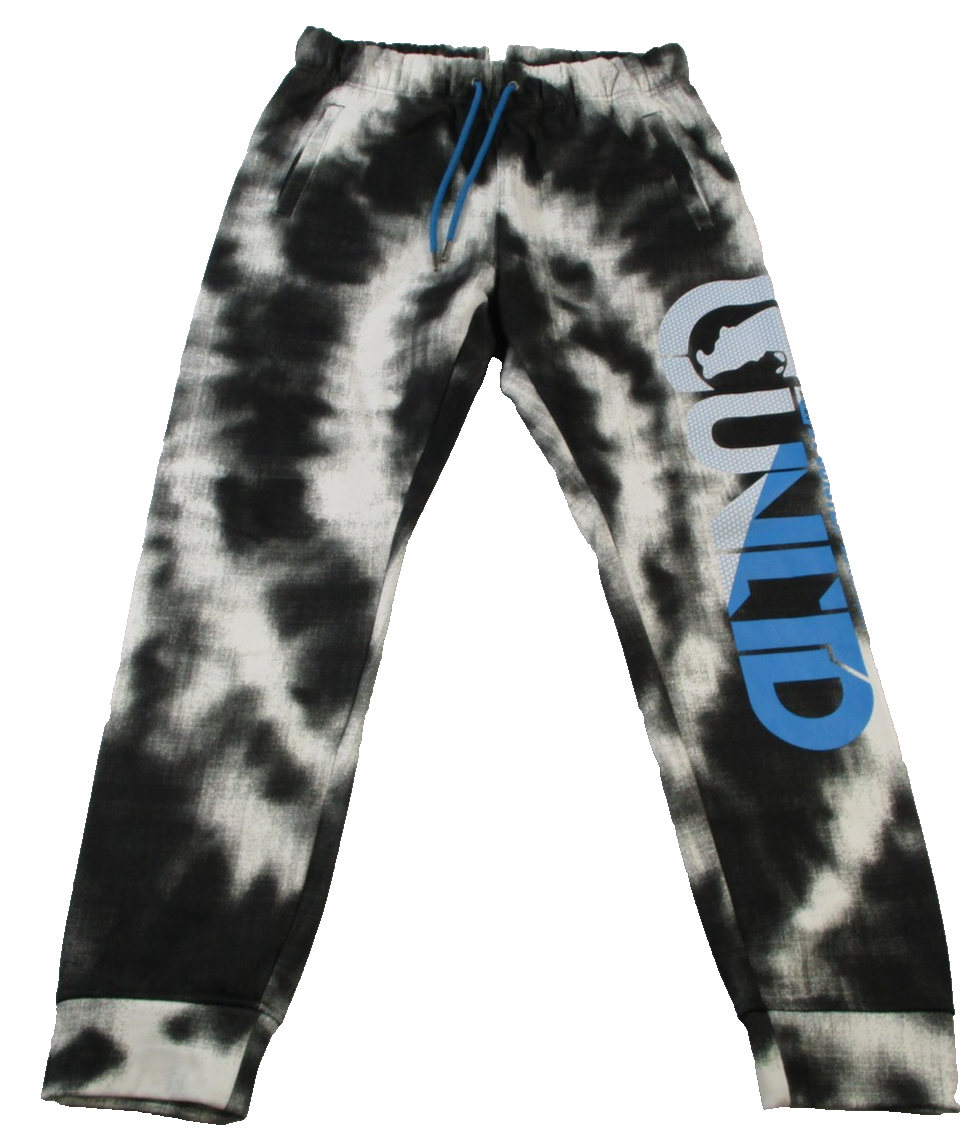 Ecko Unltd Pants Mens Medium Black White Tie Dye Joggers Streetwear 14270