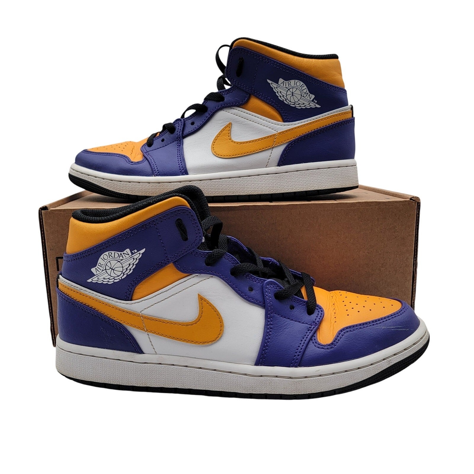 Nike Air Jordan 1 Mid 'Lakers' Mens Sz 10 DQ8426 517
