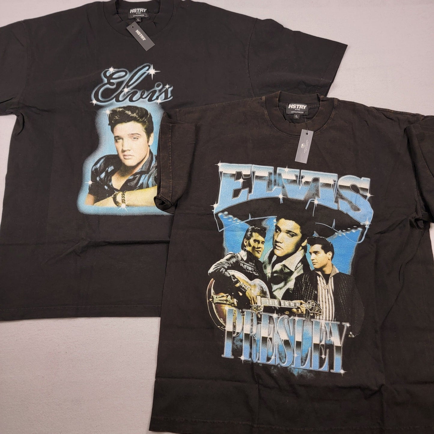 Hstry by NAS Elvis Presley Tshirt 2pk Sz L