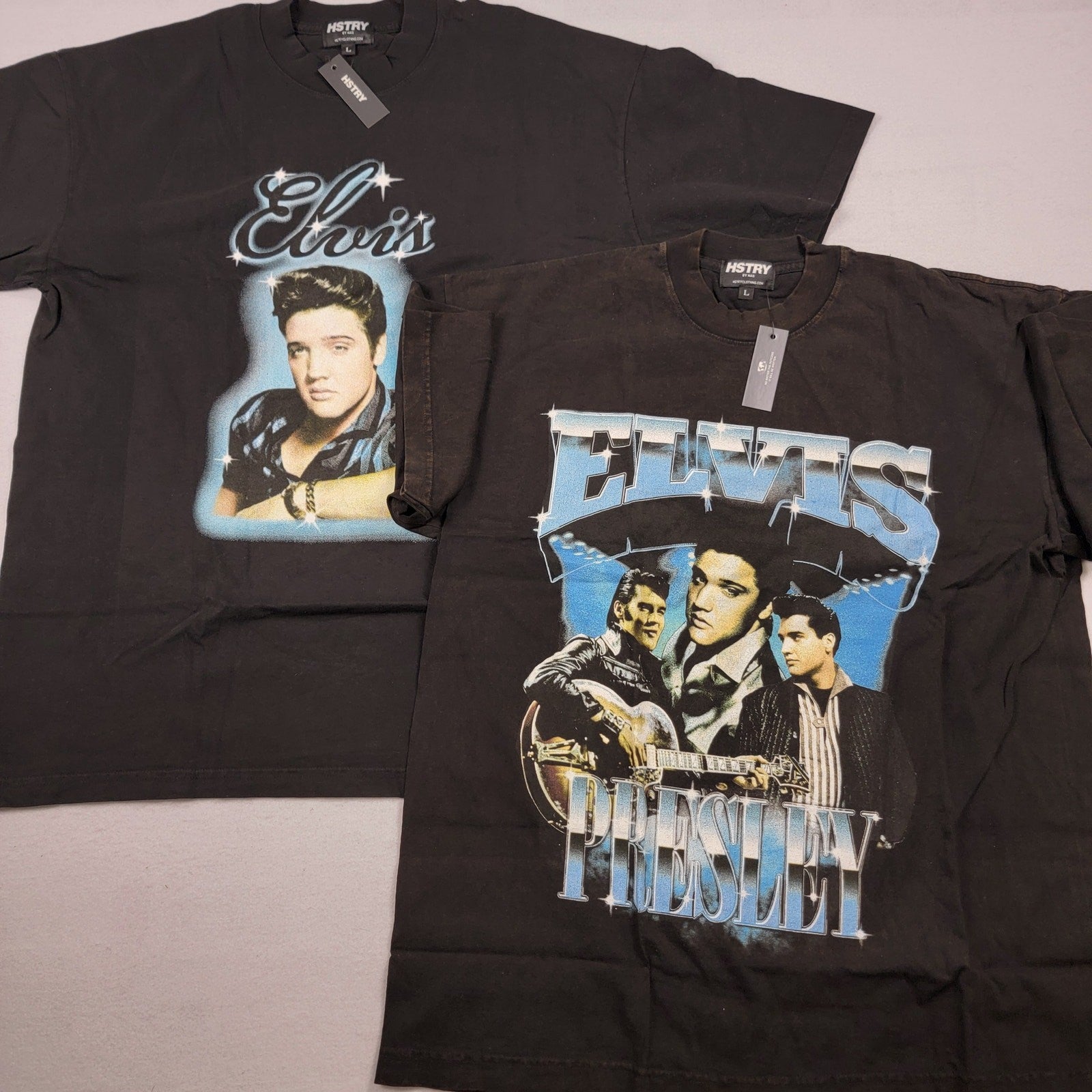 Hstry by NAS Elvis Presley Tshirt 2pk Sz L