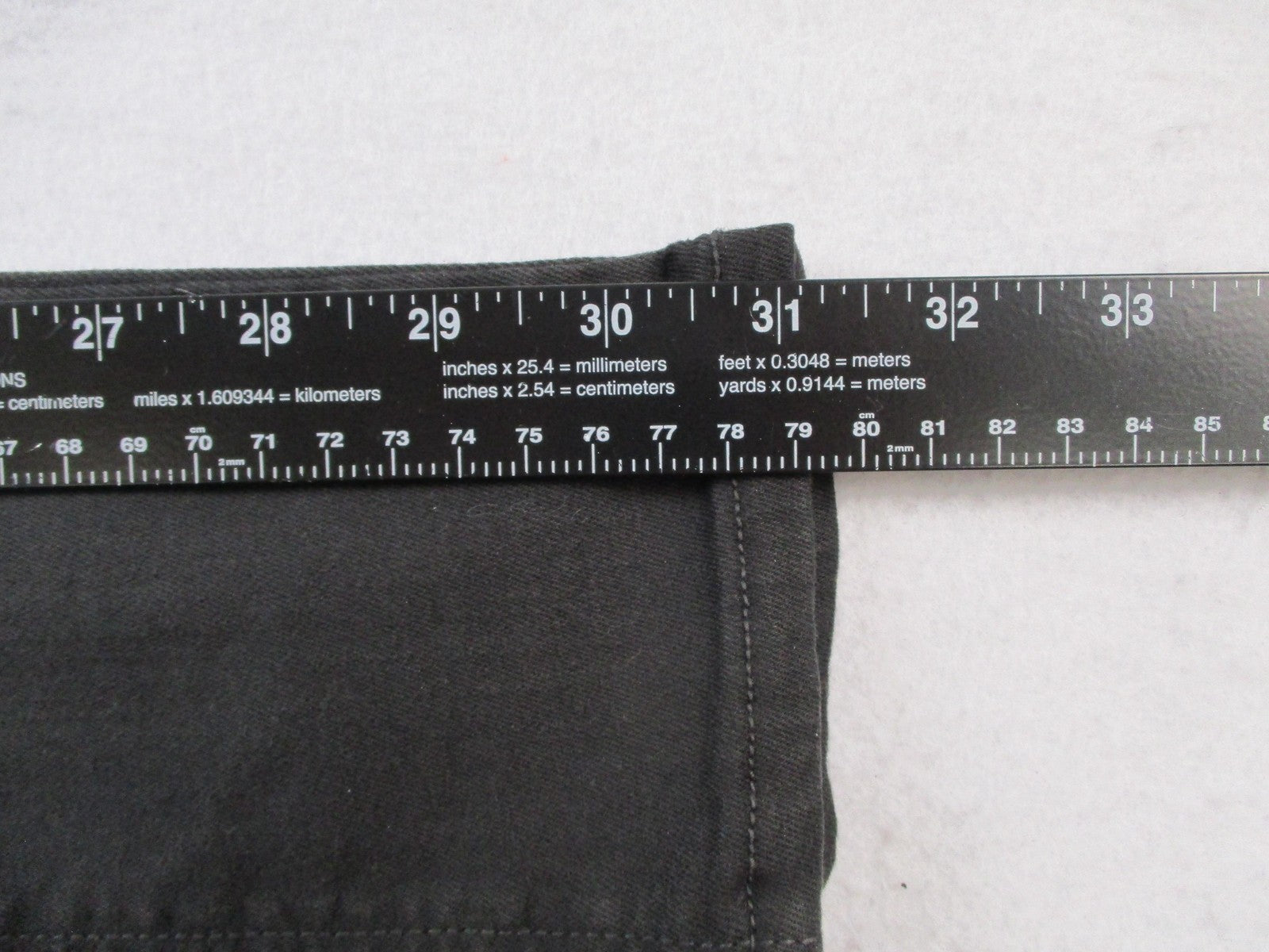 Fidelity Panther Full Cargo Jeans Womens 26 Gray Charcoal Slim Straight USA 146414