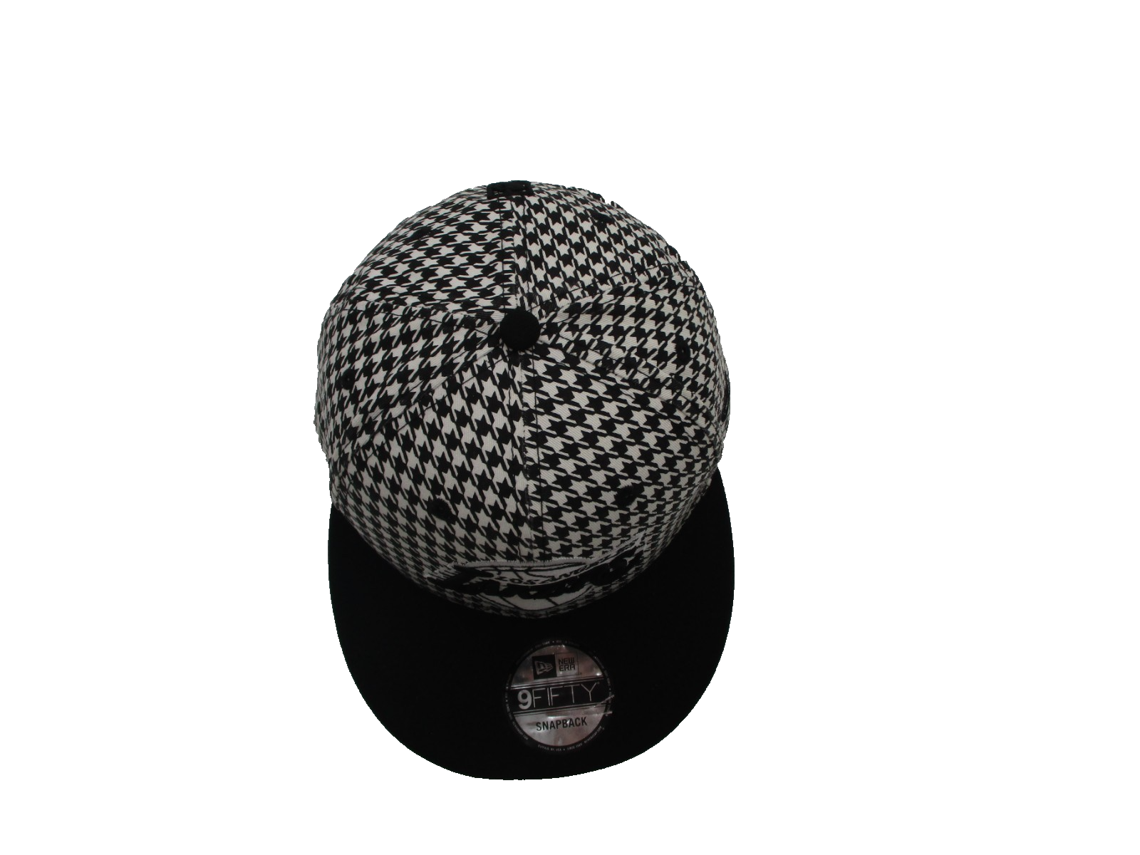 New Era Los Angeles Lakers 9Fifty Snapback Hat Black White Houndstooth NBA3
