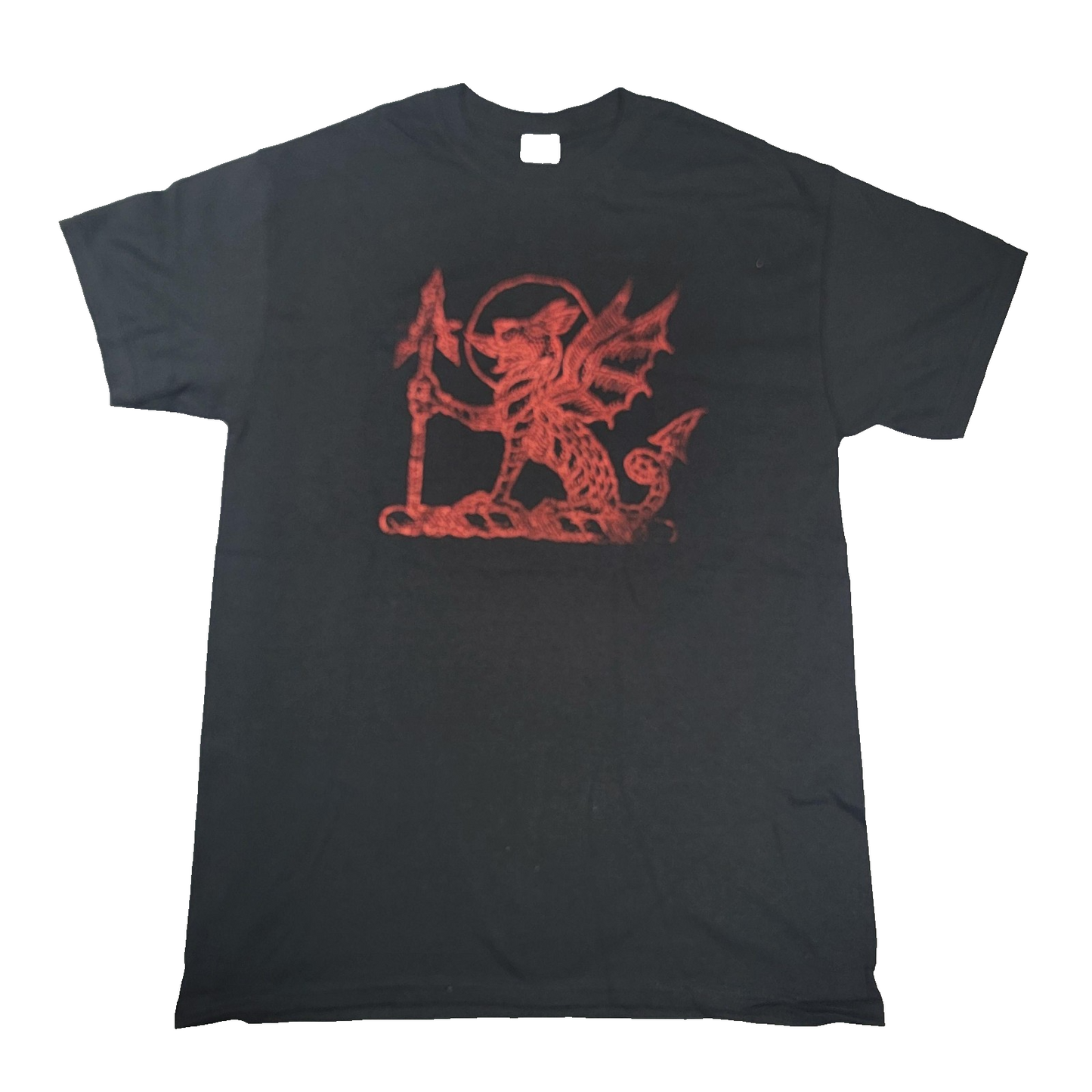 Saint Asonia Shirt Mens Medium Black Red Demon Graphic Band Tee Rock Music 10330