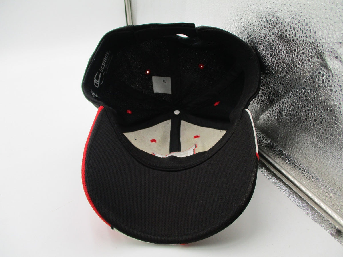 Big Reds PH Hat Cap Strap Back One Size Black Red Mesh Logo OC Sports Mens11