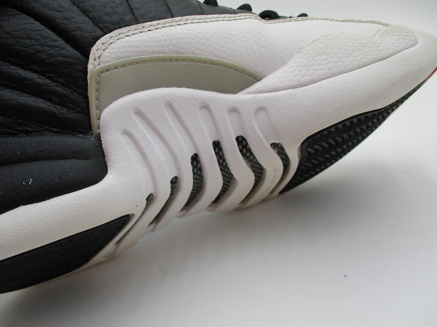 Air Jordan 12 Retro Playoffs Shoes Youth 5.5Y Black White Sneakers 153265-0069
