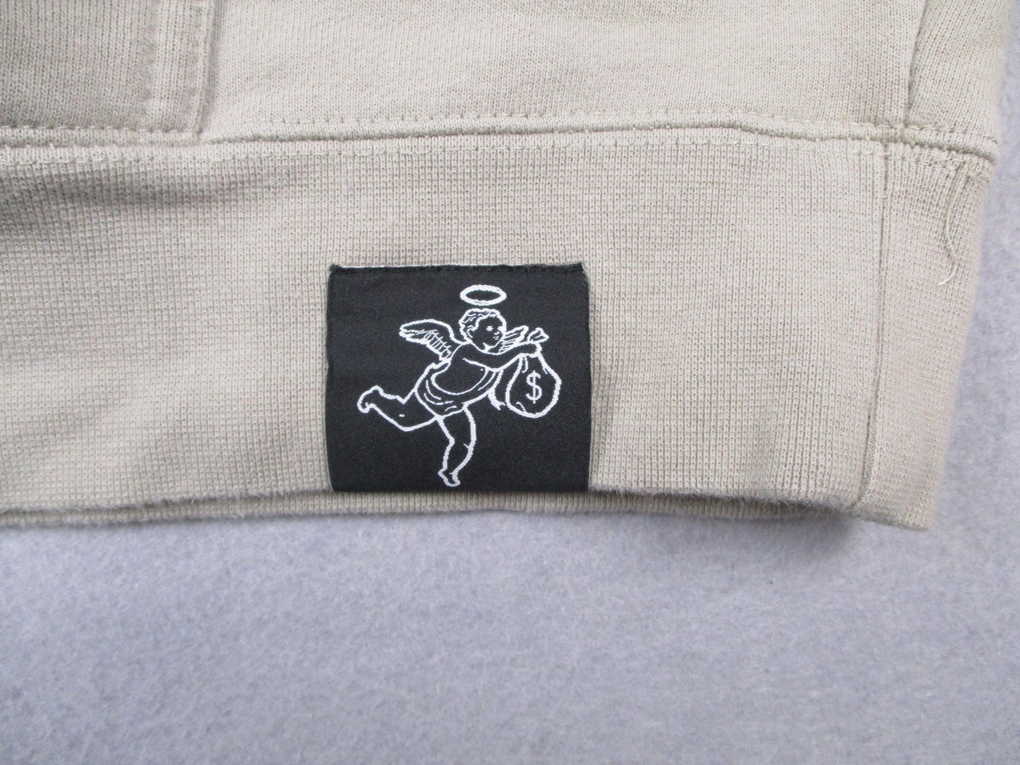Hasta Muerte Hoodie Men 2XL Tan Hustle Daily Praying Angel Get Money Graphic12155