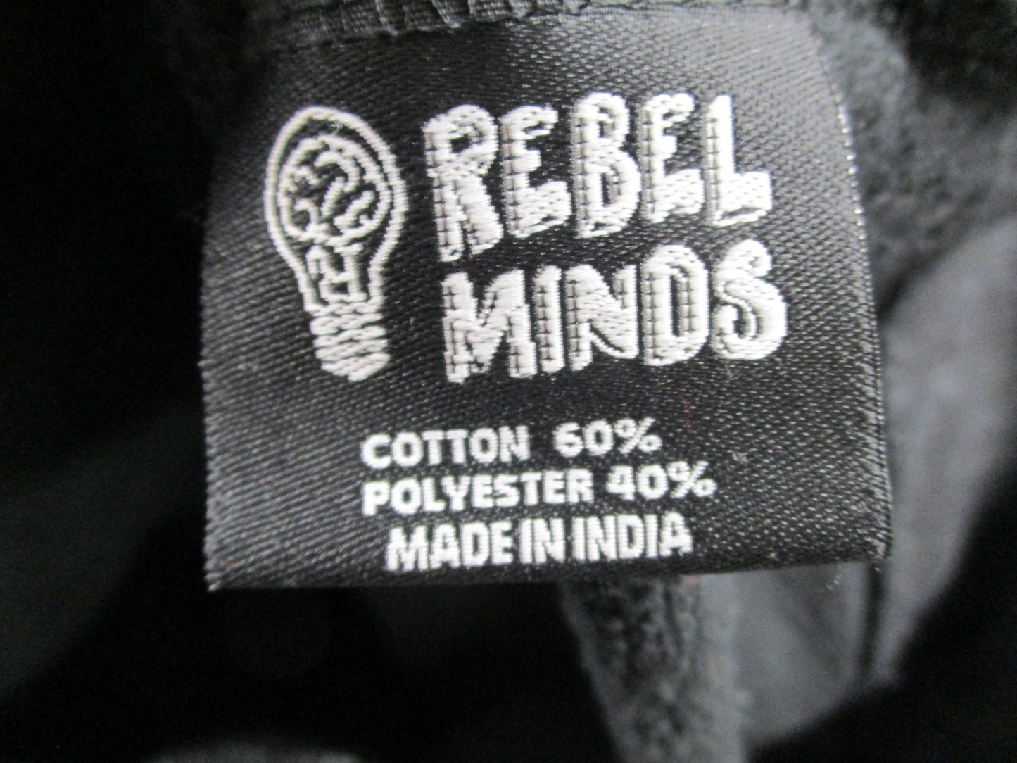 Rebel Minds Hoodie Mens XL Black Pullover Fleece Sweatshirt Cold Hearted Graphic6